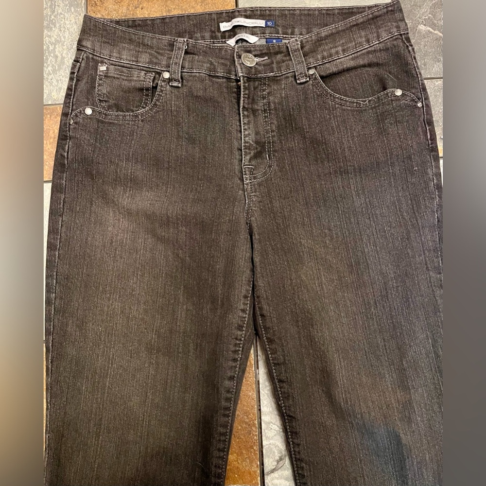 Aurielle Bandolinoblu Women's Straight Leg Jeans indigo black soft/flattering